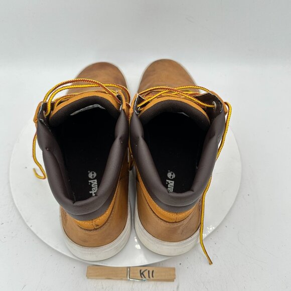 Timberland Men Size 11 A6750 Brown Leather Canvas Trekker Hiking Ankle Boot - Picture 9 of 11